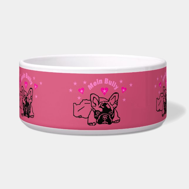 Écuelle Bol à nourriture pour Bouledogues Français (Devant)