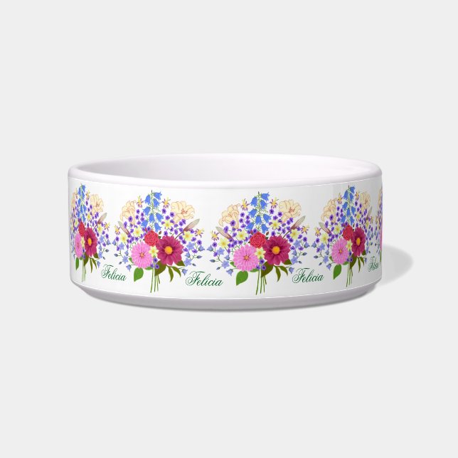 Écuelle Bol à thé Blanc Fleur Blumenstrauss (Gauche)