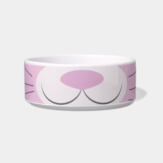 Écuelle Bol à visage de chaton mignon rose dessin animé