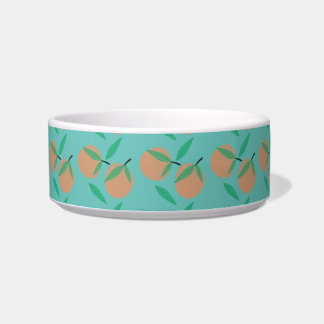 Écuelle Bol avec motif de feuilles d'oranges dessinées à l
