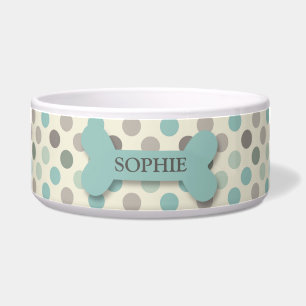 Écuelle Bol chic personnalisé d'aliment pour animaux