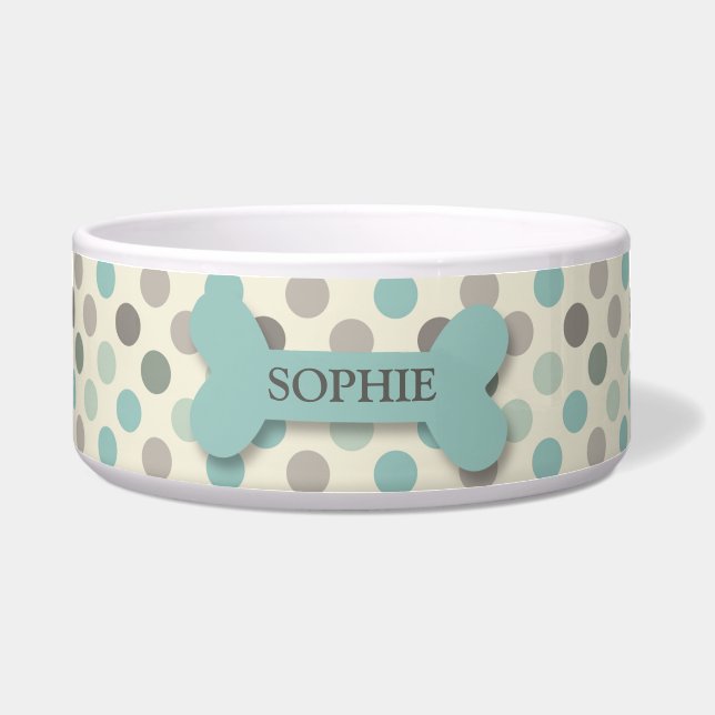 Écuelle Bol chic personnalisé d'aliment pour animaux (Devant)