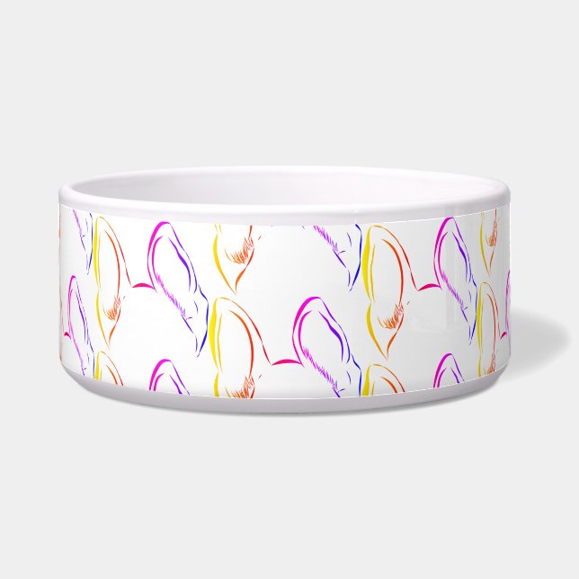 Écuelle Bol de chien allemand Shepard Puppy Ears (Devant)