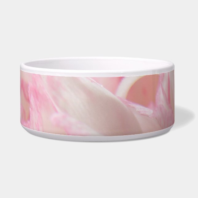 Écuelle Bol de chien coiffeur rose et blanc (Gauche)