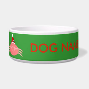 Écuelle Bol de chien de crabe de Noël