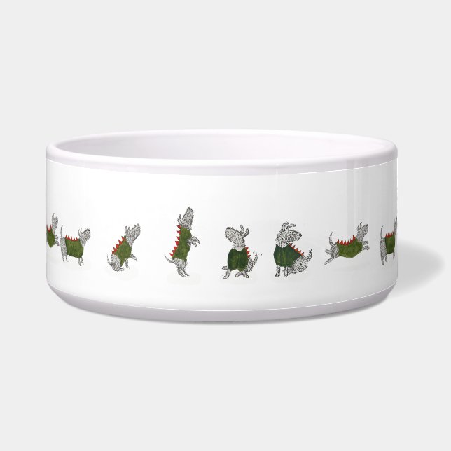 Écuelle Bol de chien en céramique avec Ty (Devant)