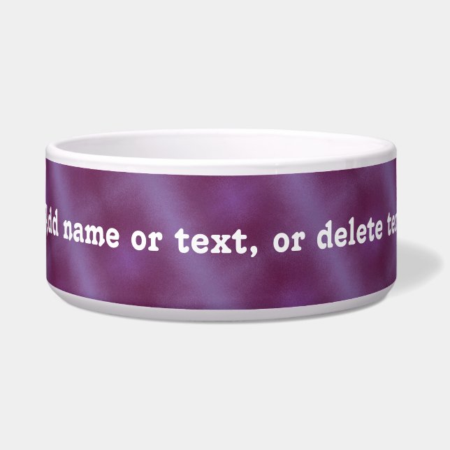 Écuelle Bol de chien pourpre à damiers (Devant)