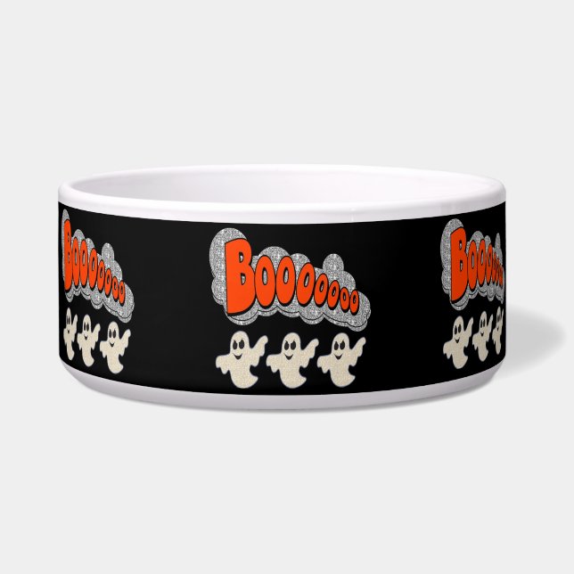 Écuelle Bol de fantômes Boo de chien (Devant)