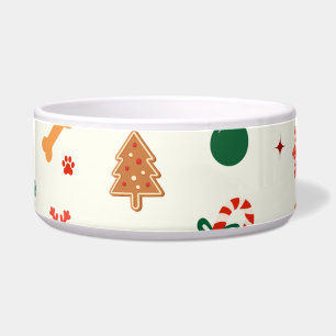 Écuelle Bol de Noël pour chat joueur – Cookies de fête