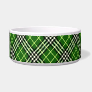 Écuelle bol de nourriture écossaise pour chat plaid