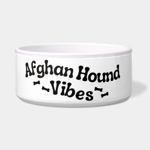 Écuelle Bol en céramique Afghan Hound Vibes pour chien