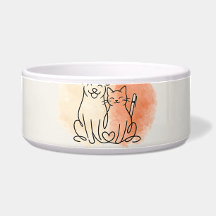 Écuelle Bol en céramique minimaliste pour animaux de compa