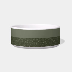 Écuelle Bol en céramique personnalisé vert mousse bicolore