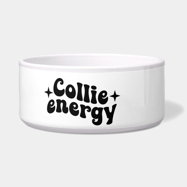 Écuelle Bol en céramique pour chien Collie Energy (Gauche)
