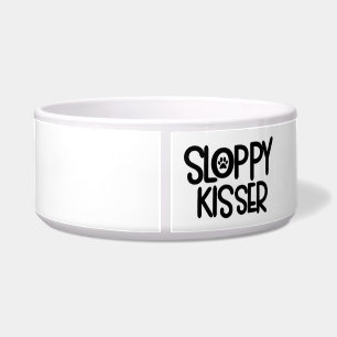 Écuelle Bol en céramique Sloppy Kisser pour animaux de com