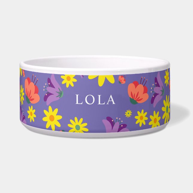 Écuelle Bol Fleur Violet (Devant)