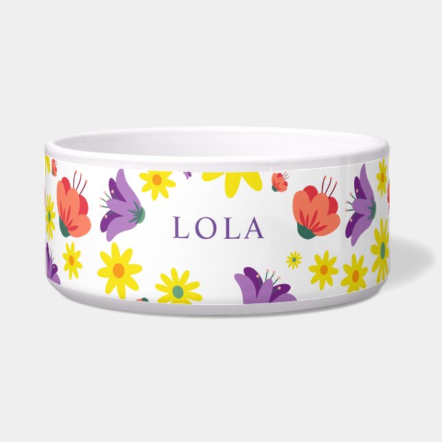 Écuelle Bol floral violet (Devant)