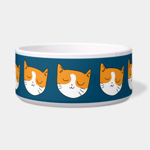 Écuelle Bol grand pour animaux mignons chats endormis