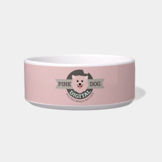 Écuelle Bol numérique pour animaux de compagnie rose pour