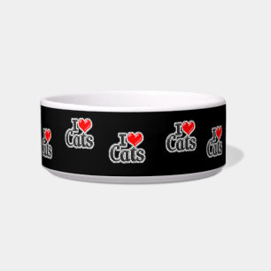 Écuelle Bol ou assiette à nourriture pour chat que j'aime