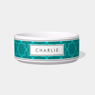 Écuelle Bol personnalisé à motif étoile sarcelle