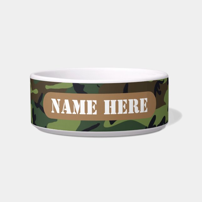 ÉCUELLE BOL PERSONNALISÉ ARMÉE CAMO (Devant)