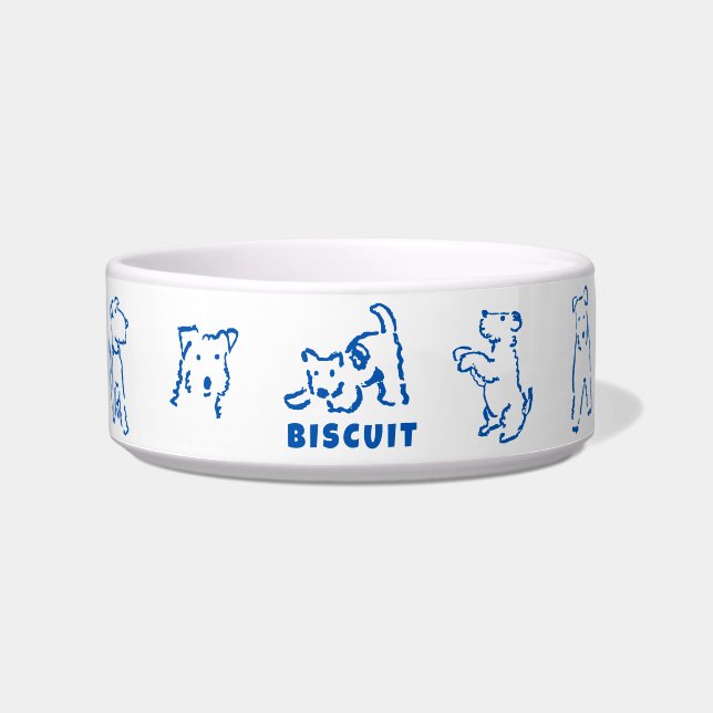 Écuelle Bol personnalisé au nom du Fox Terrier (Devant)