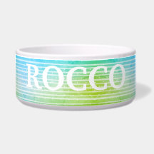 Bol personnalisé rafraîchissant bleu vert pour ani