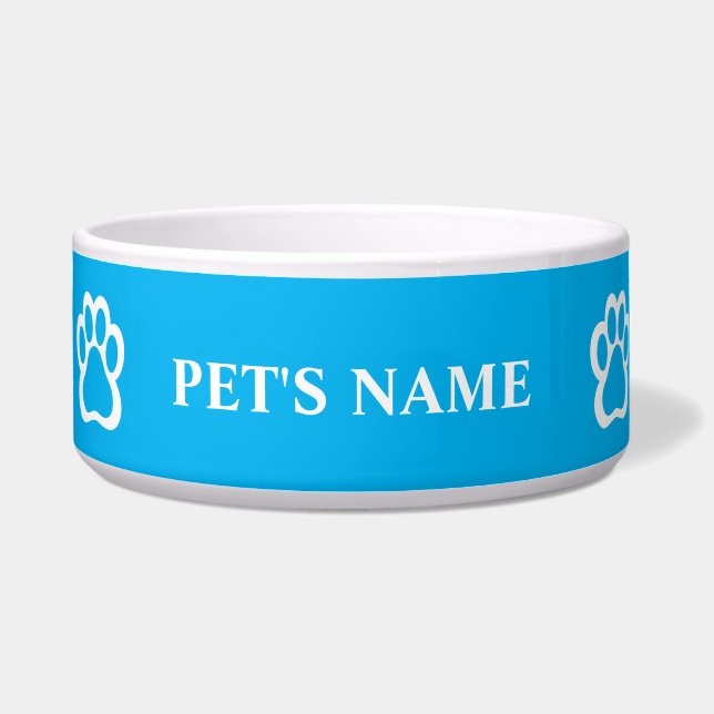 Écuelle Bol pour animal de compagnie à empreinte de patte  (Devant)
