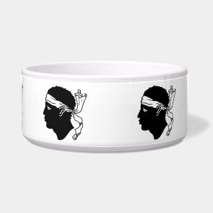 Écuelle Bol pour animaux au drapeau de la Corse