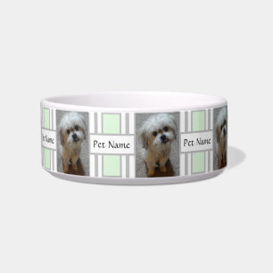 Écuelle Bol pour animaux avec chiot Malshi et texte
