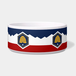 Écuelle Bol pour animaux avec le drapeau de l'Utah