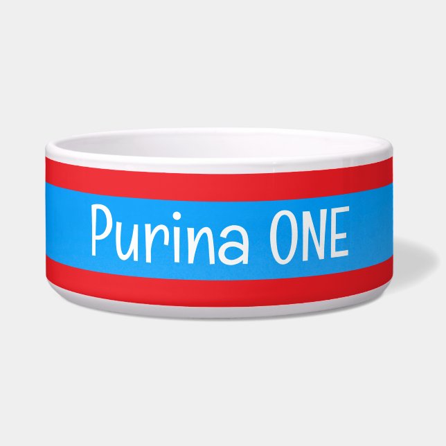 Écuelle Bol pour animaux avec PURINA ONE Texte (Devant)