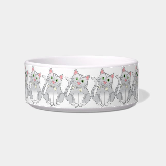 Écuelle Bol pour animaux de compagnie/chat avec poisson (Droite)