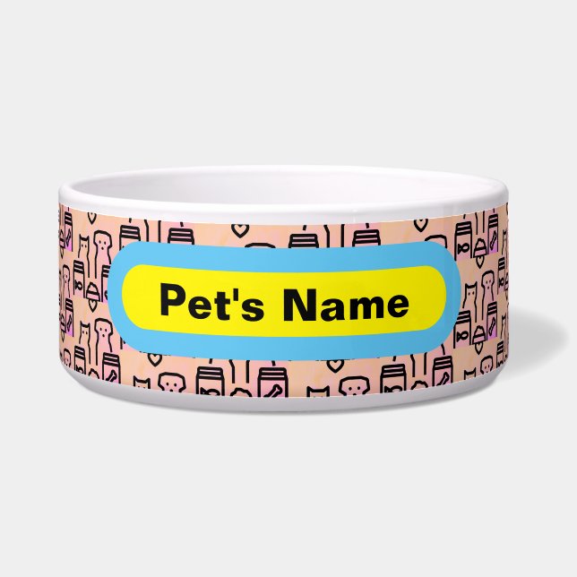 Écuelle Bol pour animaux en céramique (Devant)