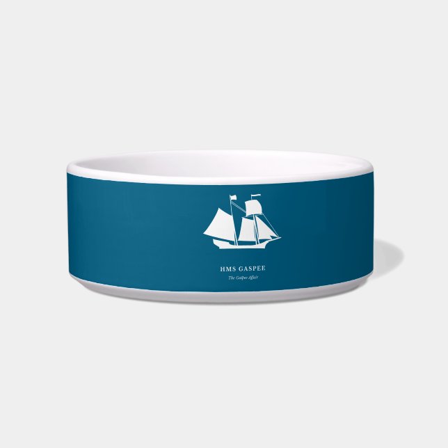 Écuelle Bol pour animaux — HMS Gaspee (Gauche)
