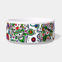 Bol pour animaux Sugar Skulls