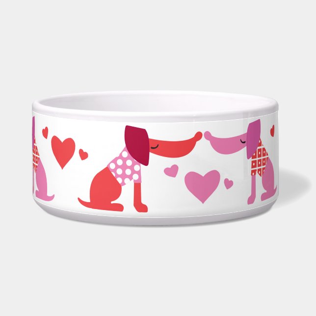 Écuelle Bol pour chien de la Saint-Valentin  (Droite)