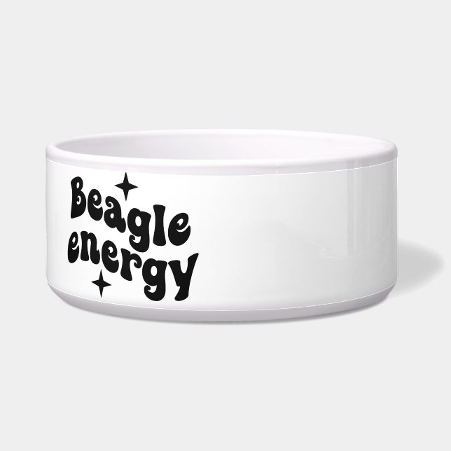 Écuelle Bol pour chien en céramique Beagle Energy (Gauche)