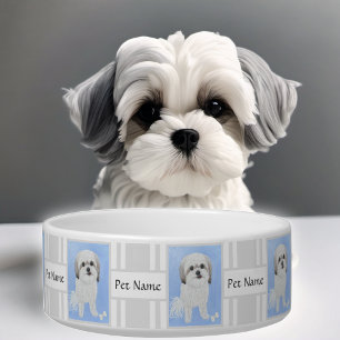 Écuelle Bol pour chien Malshi avec texte personnalisable
