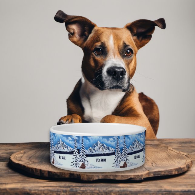 Écuelle Bol pour chien ou chat Winter Wonder (Créateur téléchargé)