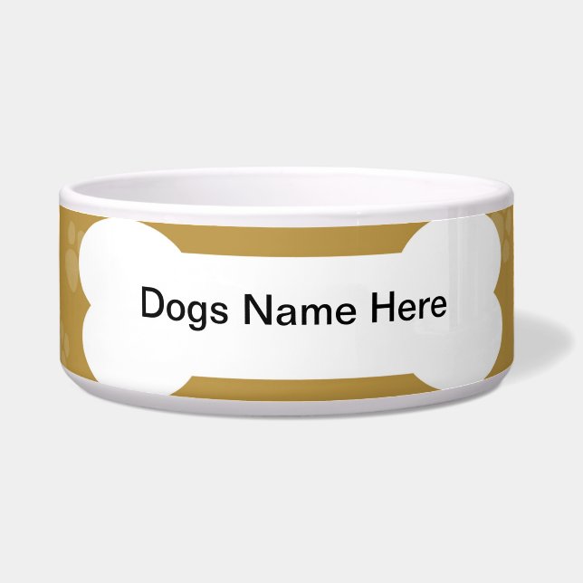 Écuelle Bol pour chien - Personnalisable (Devant)