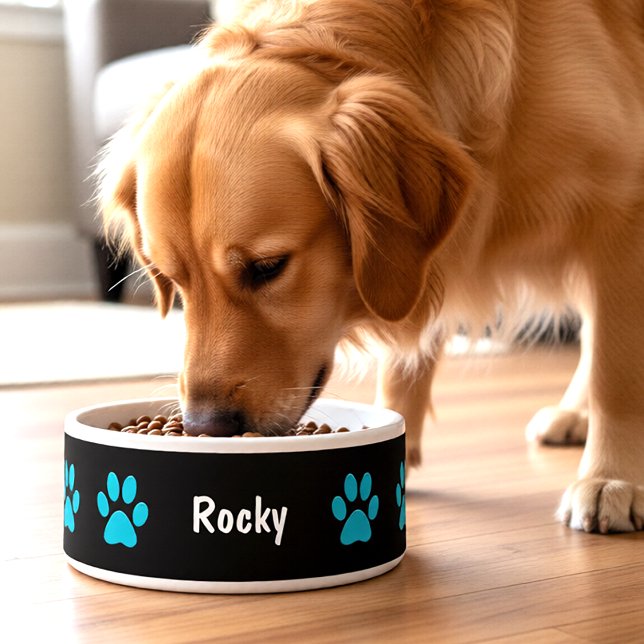 Écuelle Bol pour grand chien Empreintes de pattes (Créateur téléchargé)