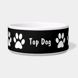 Écuelle Bol pour grand chien empreintes de pattes
