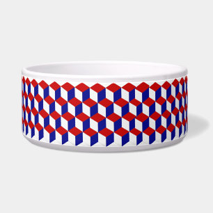Écuelle Bol - Rouge, blanc, bleu