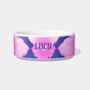Écuelle Bol vibrant rose fantaisie pour animaux de compagn