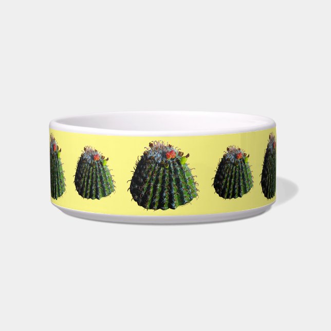 Écuelle  bols pour animaux de compagnie en forme de cactus (Devant)