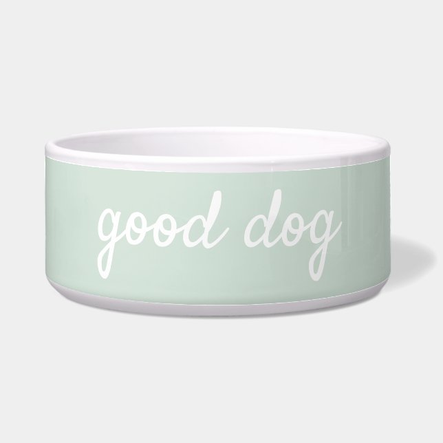 Écuelle Bon Chien Light Sage Green Chien Nourriture Bowl (Devant)