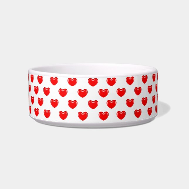 Écuelle bonbon coeur chat nourriture bol (Devant)