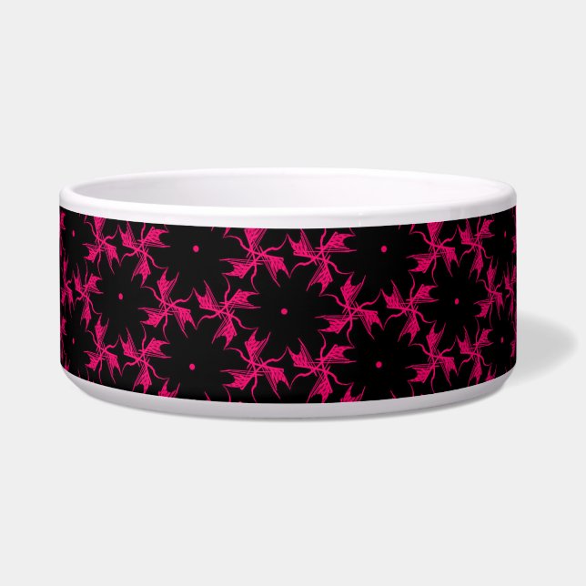 Écuelle Botte en céramique rose et noire (Devant)